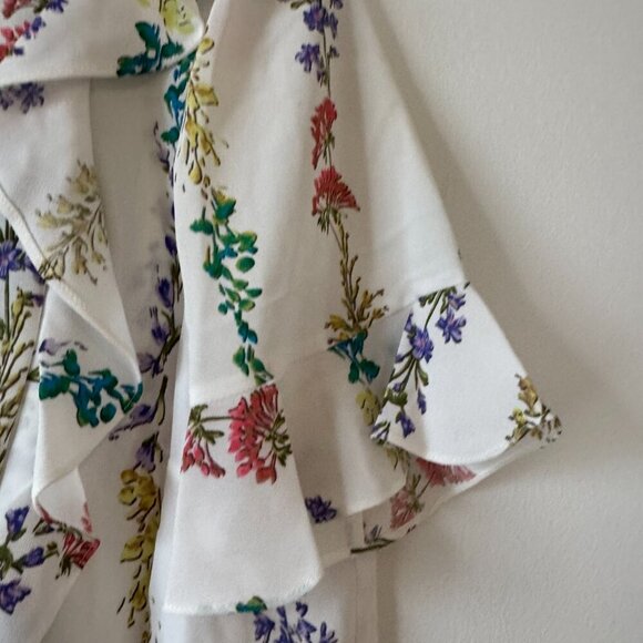 BCBGMaxAzria Floral Ruffle Top - Picture 2 of 10